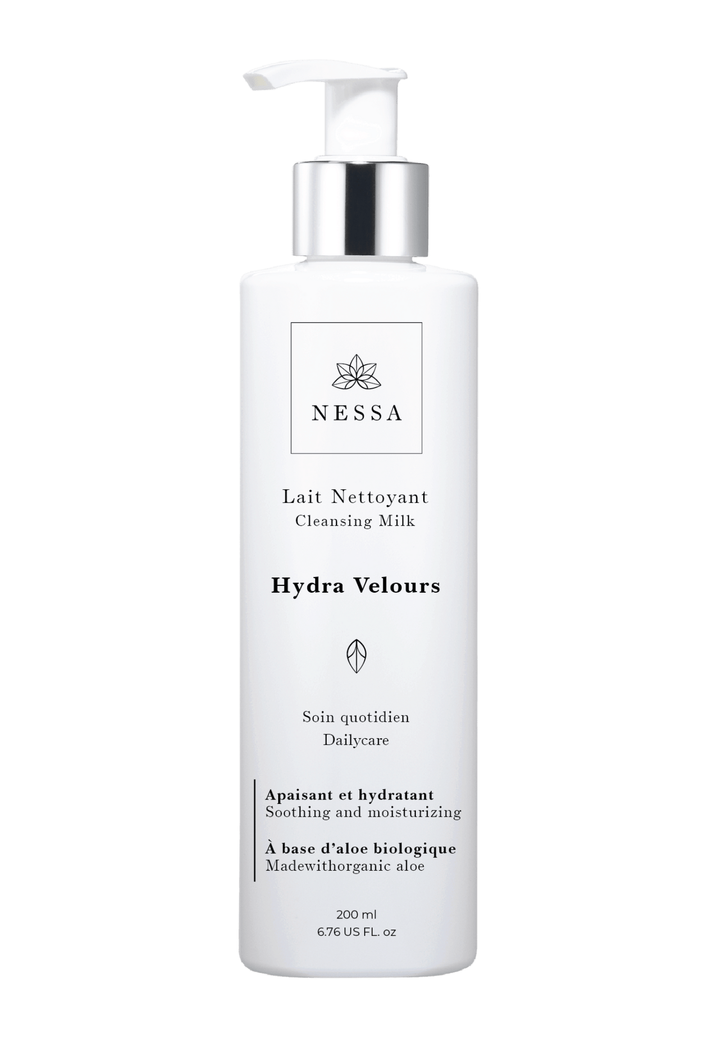 Lait nettoyant Hydra Velours - Nessa Cosmétiques
